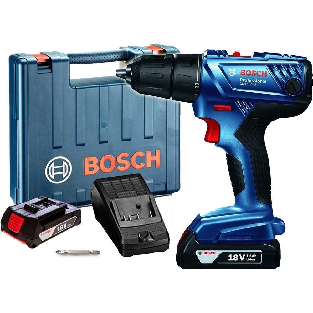 Bosch GSR 180-Li Cordless Drill - Driver 3/8 Bosch GSR 180-Li Cordless Drill - Driver 3/8
